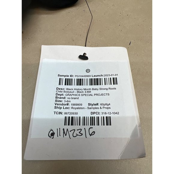 Black History Month Baby Grown From Strong Roots Child Bodysuit Black 3-6M - Picture 5 of 7